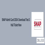 SNAP Admit Card 2024 Download Test 3 Hall Ticket Now